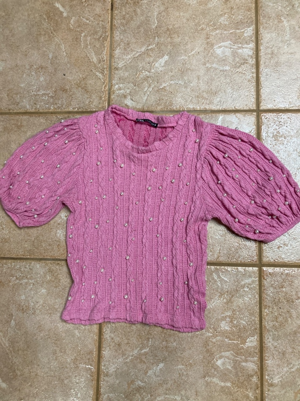 ZARA Beaded/Embellished Sweater/Top Bundle Sz S - Picture 2 of 4